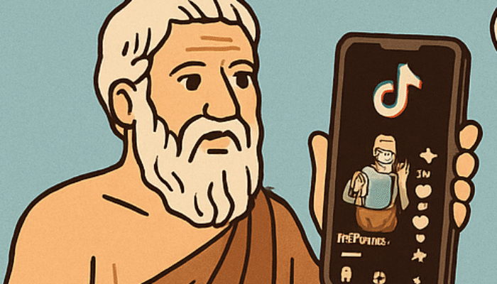 Plato vs Zaman Now: Apa Jadinya Kalau Dia Nongol di Timeline TikTok?